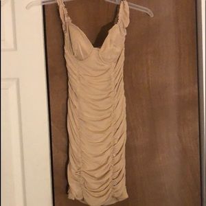 Hello everyone I am selling a cute cream dress from just Polly Size small.